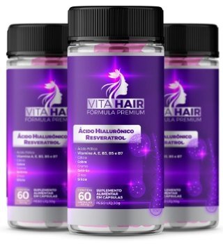 Kit Vita Hair com 3 frascos — 3 meses de uso